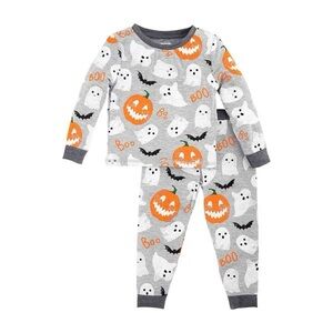 NWT Mud Pie Glow in the Dark Halloween Boys Pajamas Size 12-18 mo